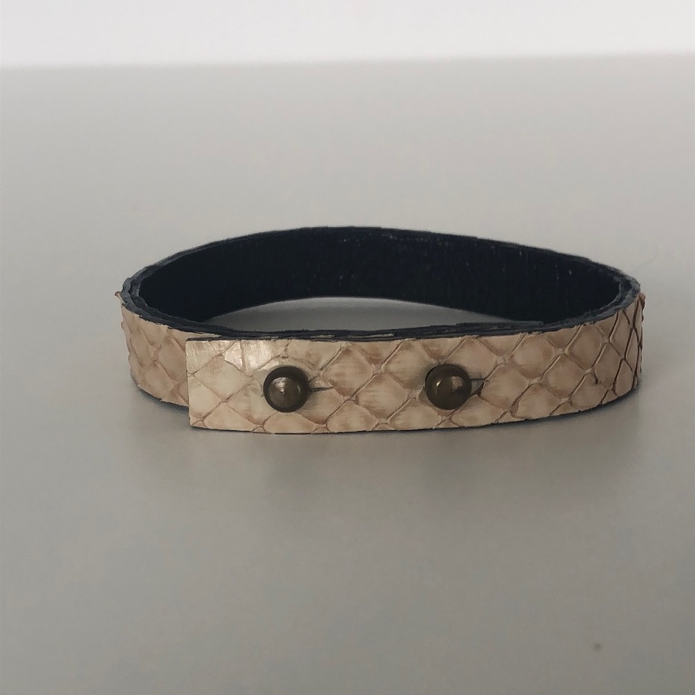 Snakeskin Python Leather Wrap Bracklet